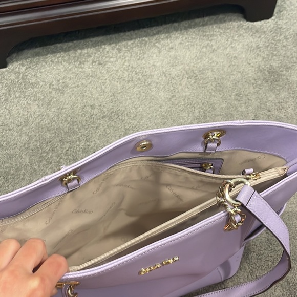 Light Purple Calvin Klein Shoulder Bag - Picture 3 of 7